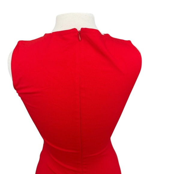 Cache Red Keyhole Midi Dress Size Small - Picture 5 of 9